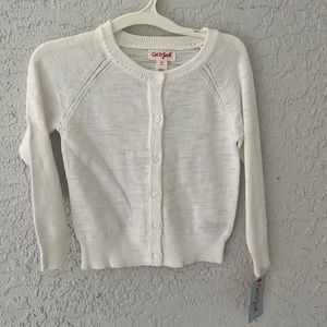 White little girls sweater